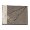 Plaid fishbone marron et blanc en 100% Baby Alpaga - Pure Alpaga - 130 x 180 cm