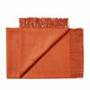 Plaid exclusif orange en 100% Baby Alpaga - Pure Alpaga - 130 x 180 cm